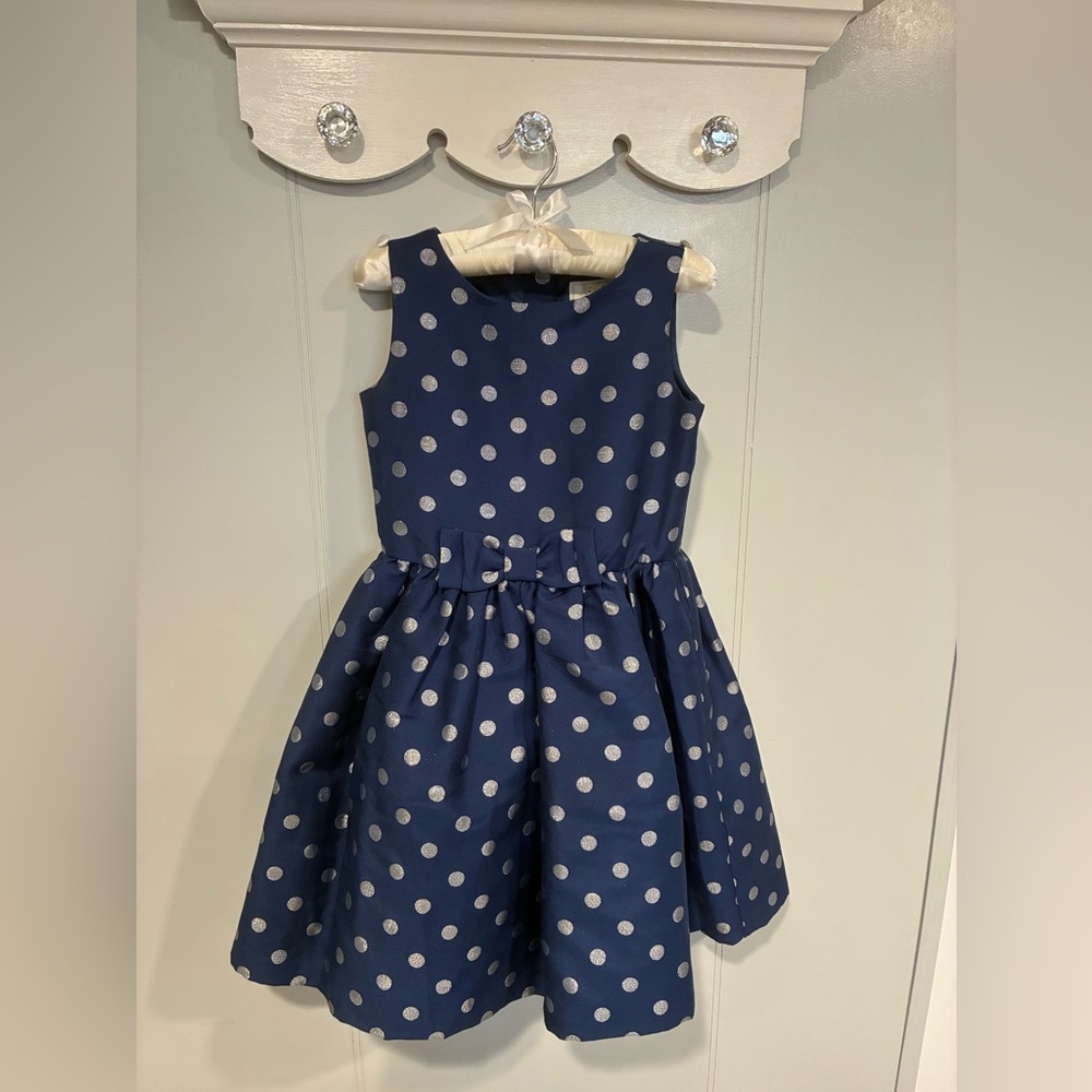 Gymboree Navy Blue Polka Dot Dress
